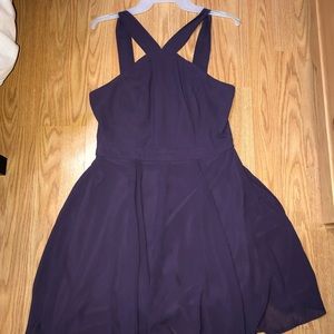 Purple skater dress